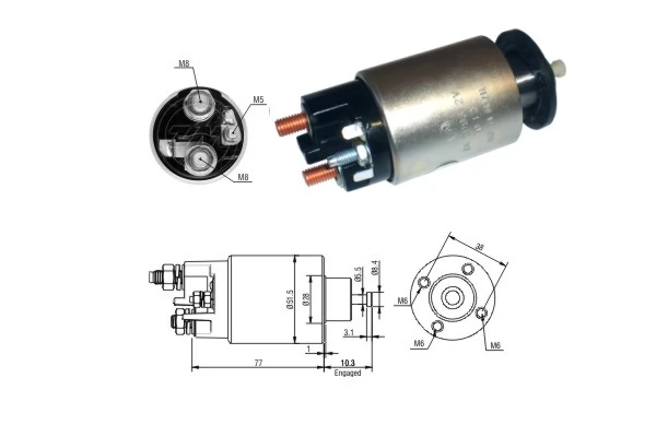 Comprar Solenoide de arranque Alfa Romeo 156  932 a bajo precio