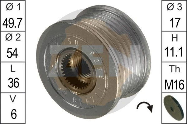 Polea alternador para Mercedes CLK C209