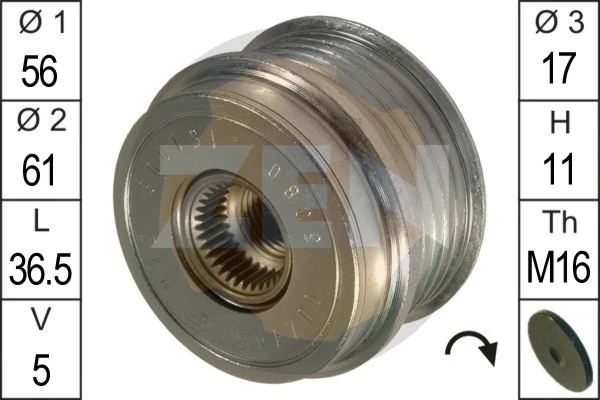 Polea de alternador 80  sedán (1991-1994) original desde 34,44 €