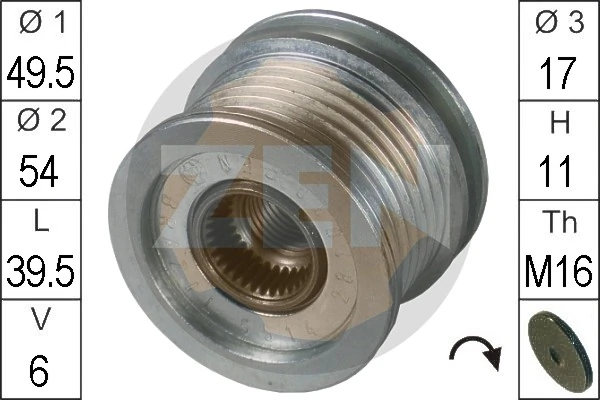 Polea de alternador TT  coupé (2014-2026) original desde 37,34 €
