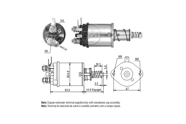 Comprar Solenoide de arranque Ford Taunus  GBTS, GBFS, CBTS a bajo precio