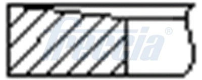 FR10248100 Freccia Juego de anillos de pistón, motor, STD