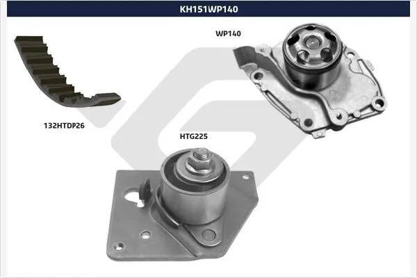 1611887780 Peugeot/Citroen Kit correa de distribución