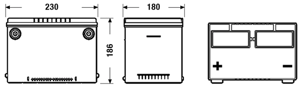 EB608 Exide Batería Start-Stop