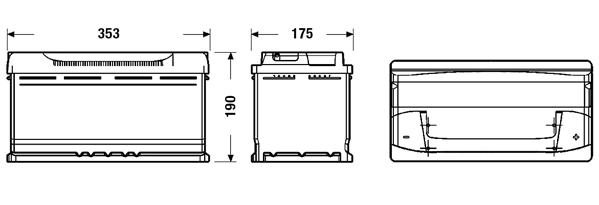 EB950 Exide Batería Start-Stop