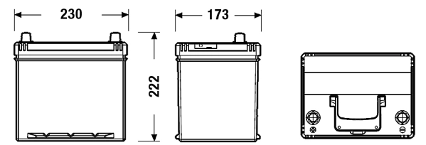 EB605 Exide Batería Start-Stop
