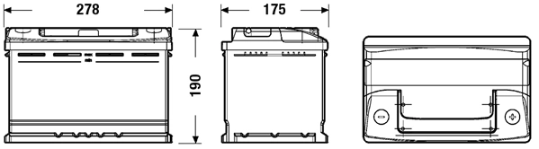EC700 Exide Batería Start-Stop