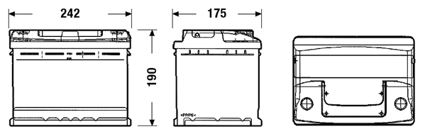 EC550 Exide Batería Start-Stop