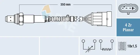 Sensor de oxígeno para Fiat Palio  (178DX)