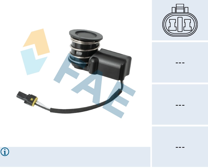FAE 66095 sensor de aparcamiento trasero Toyota Avensis