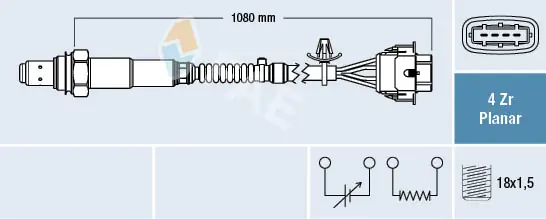 855378 General Motors Sensor de oxígeno previo al catalizador