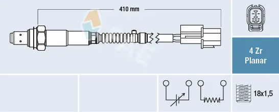 Sonda lambda (NOx, O2) para Honda Accord V CC7