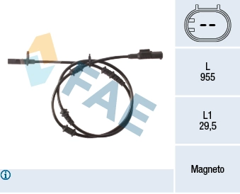 Sensor ABS para Mercedes A W177
