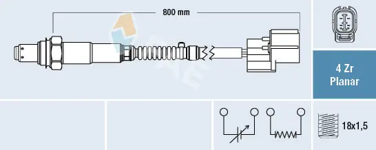 Sensor de oxígeno Honda Jazz  (GD, GE)