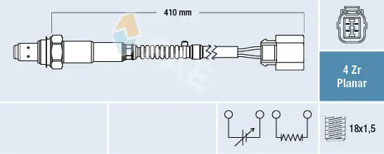 Sensor de oxígeno para Honda Accord V (CC7)