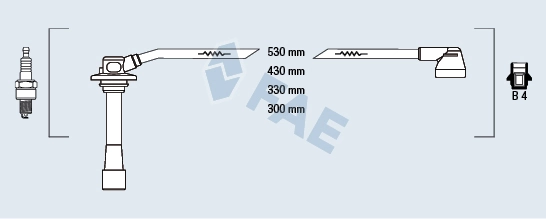 Cables de bujías Toyota Corolla (E12J)