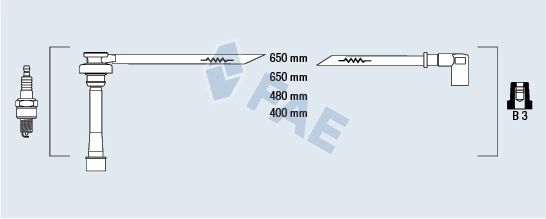 Cables de encendido para Mitsubishi Lancer V (CB, CD, CE)