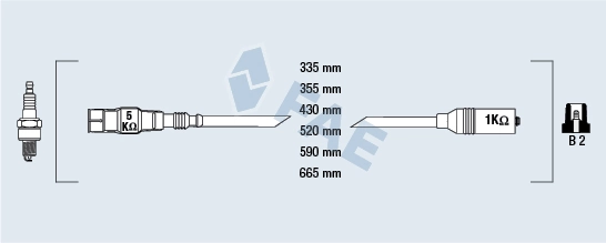 Juego de cables de bujias Audi 100  desde 57,58 €