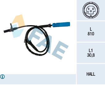 Sensor de rueda abs BMW 7  (2001-2008)