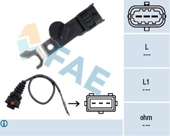 Sensor de árbol de levas para Opel Vectra 31