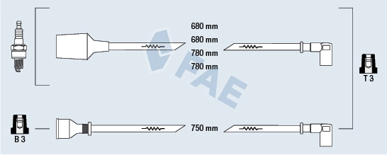Comprar Juego de cables de alta tensión Alfa Romeo 33  905 a bajo precio