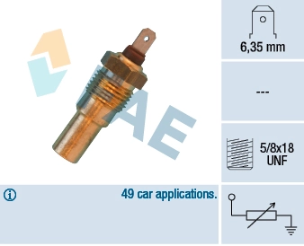 Comprar Sensor de temperatura del refrigerante (activación del ventilador del radiador) Nissan Terrano I WD21 a bajo precio