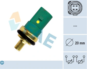 Sensor de temperatura del refrigerante Audi A4 8EC