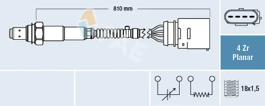 Comprar 06A906262BB Lamborghini Sonda lambda de oxígeno posterior al catalizador