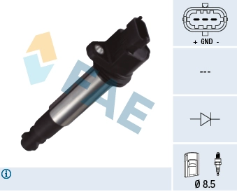 Bobina de encendido FAE 80359