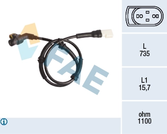 Sensor ABS de rueda delantera Ford Escort VII desde 28,62 €
