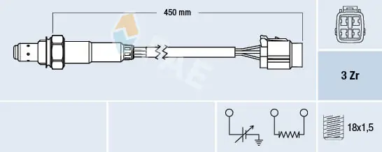 Sensor de oxígeno Subaru Legacy II (BD, BG)