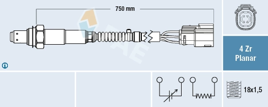 Sensor de oxígeno Ford Fiesta VI (CB1)