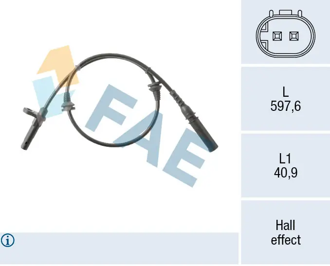 Sensor de rueda abs BMW X5  (2007-2013)