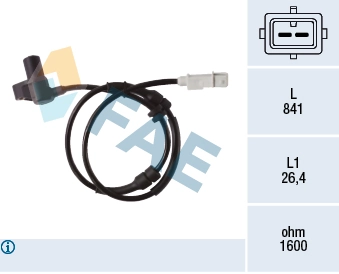 Sensor ABS de rueda delantera Peugeot Expert  desde 28,83 €