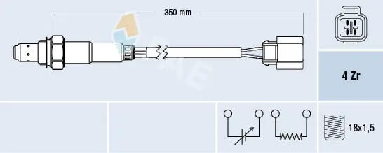 Sensor de oxígeno Lancer V sedán (1991-1996) original desde 72,21 €