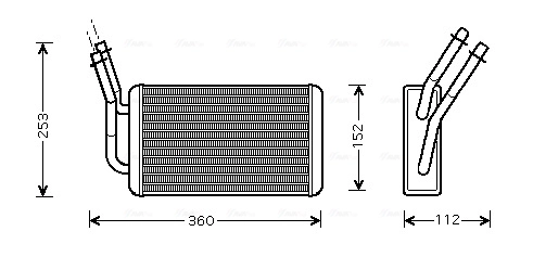 Radiador interior Ford Transit  (2000-2006)