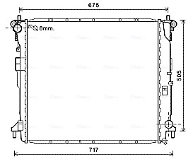 Radiador para SsangYong Rodius