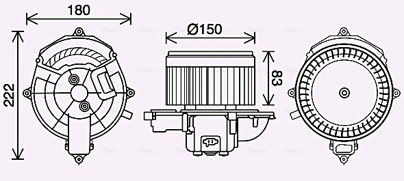 Ventilador interior Berlingo  bus (2008-2018) original desde 94,70 €