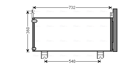 Condensador para Lexus RX  (AGL10, GGL15, GYL15)