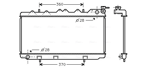 Radiador para Nissan Sunny Y10