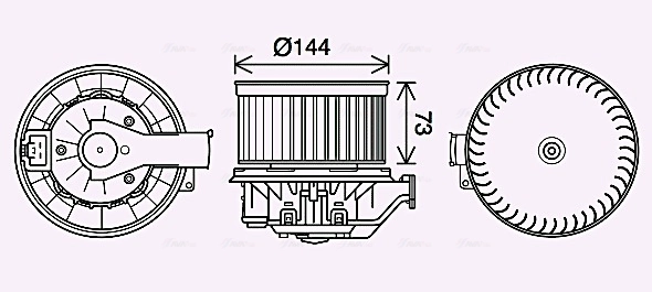 Ventilador interior para Ford Fiesta VI (CB1)