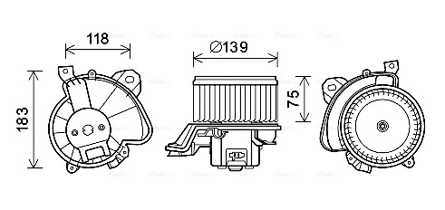 Ventilador interior Punto  hatchback (2005-2018) original desde 55,18 €