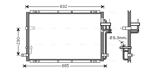 Condensador para KIA Carens  (FJ)