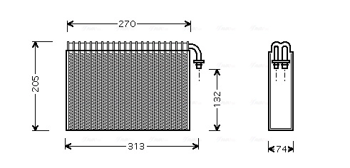 Evaporador, aire acondicionado Alfa Romeo 147 937
