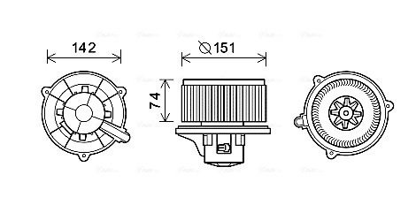 Ventilador habitáculo para KIA Rio DC