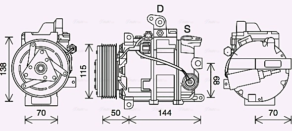 Compresor de ac G35 sedán (2006-2010) original desde 309,86 €