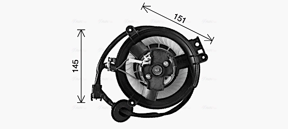 Ventilador de habitáculo Mercedes E  (1984-1993)