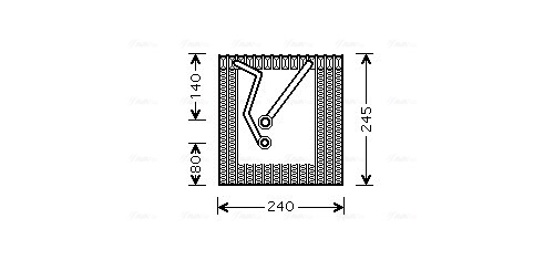 Evaporador para Volkswagen Caddy IV (SAB, SAJ)
