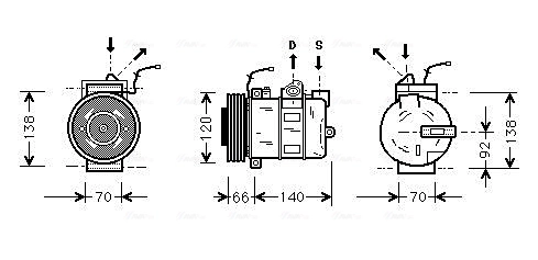 Compresores de aire acondicionado Audi A6 (4BH)