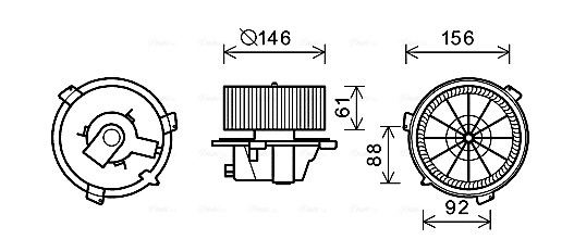 Comprar Motor del ventilador del calefactor Fiat Punto I 176 a bajo precio